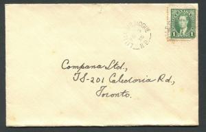 NEW BRUNSWICK SPLIT RING TOWN CANCEL COVER LITTLE SHEMOGUE