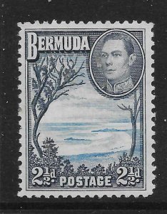 BERMUDA SG113 1938 2½d LIGHT & DEEP BLUE MNH