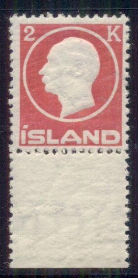 ICELAND #97 (119) 2kr rose, og, NH, VF, Facit $95.00