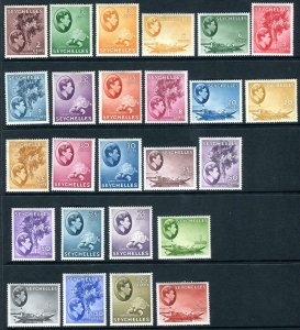 SEYCHELLES-1938-49  A mounted mint set to 5r Sg 135-149