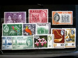 FIJI - ASSORTMENT 11 STAMPS - CAT VAL 29.00 (2)