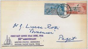 BERMUDA -  POSTAL HISTORY : FDC COVER - 50TH ANIVERSARY OCEAN RACE 1956