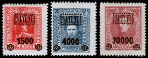 Ukraine Gov't in Exile in Warsaw, Unissued (1923) Mint H VF W