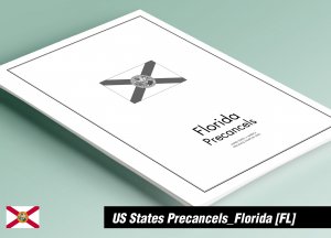 PRINTED  FLORIDA [TOWN-TYPE] PRECANCELS STAMP ALBUM PAGES (43 pages)