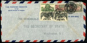 Franklin D Roosevelt Collection USA Foreign Service Mexico Airmail Cover Postage