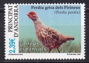 Spanish Andorra, Fauna, Birds MNH / 2006