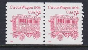 2452D Circus Wagon Coil Pair MNH