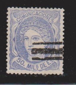 SPAIN Scott # 166 Used - Queen Isabella
