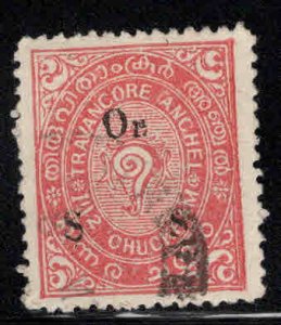 India - Travancore Feudatory state Scott o29 Used