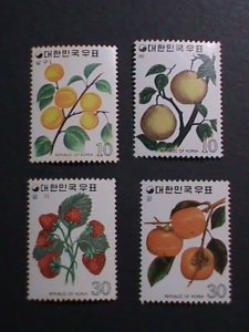​KOREA 1974- KOREA FRUITS PLANTS MNH VF- WE SHIP TO WORLD WIDE AND COMBINE