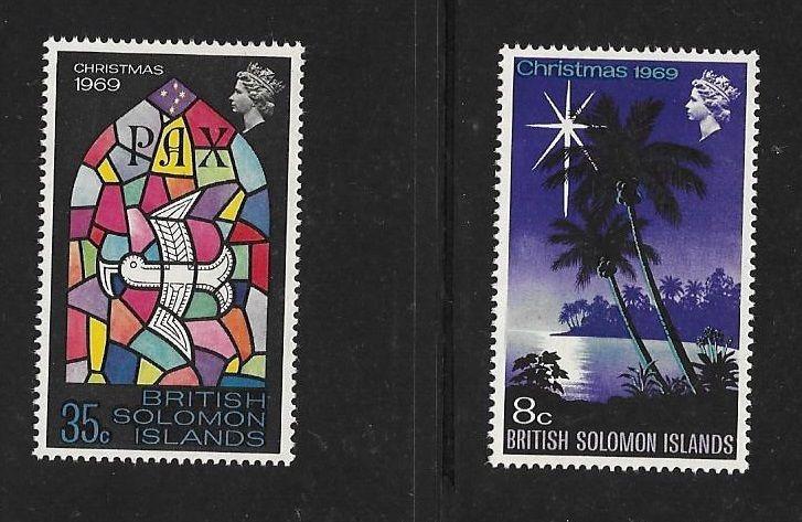 Solomon islands 1969 Christmas South sea island scene MNH A216