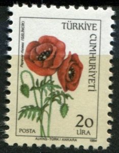 Turkey Sc#2283 MNH, 20L multi, Wild Flowers (1984)