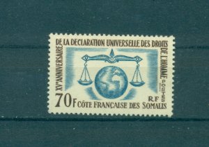 Somali Coast - Sc# 300. 1963 Human Rights  MNH. $8.50.