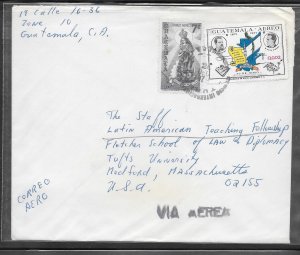 Just Fun Cover Guatemala #C404,C460 Airmail cover (my493)