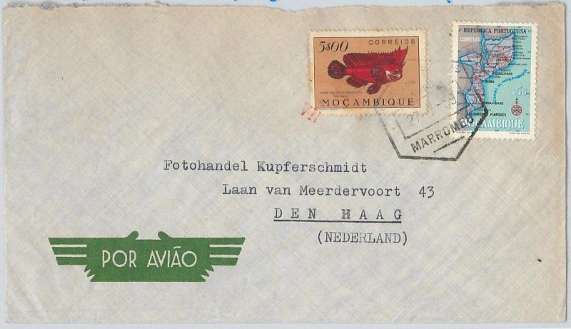 62372  -  MOZAMBIQUE Moçambique  - POSTAL HISTORY:   COVER to ITALY 1959 - FISH