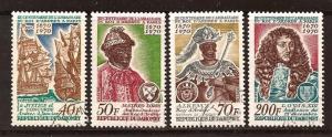 Dahomey  #  271 - 74  used  C T O .         B