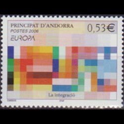 ANDORRA FR. 2006 - Scott# 612 Europa Set of 1 NH