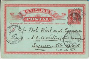 64813 - CHILE - POSTAL HISTORY: POSTAL STATIONERY CARD 2 Cent COLUMBUS 1905