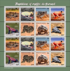 2023 11- BURUNDI - AMPHIBIANS & REPTILES       16V  complet set    MNH ** T