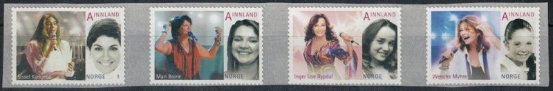 Norway 2011 #1657-60 MNH. Music