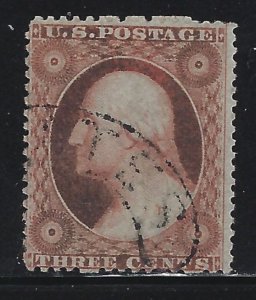 Scott # 10 Lot D561 3c Washington Type I  Used