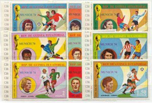 Guinea Eq.Mi.371-79 MNH Football-74