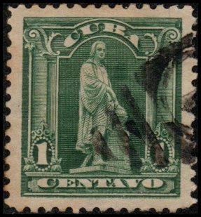 Cuba 233 - Used - 1c Statue of Columbus (1905) (cv $1.50)