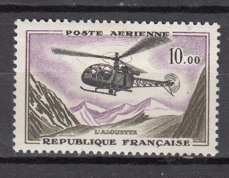 J43854 JLStamps 1960 france mh #c40 airmail