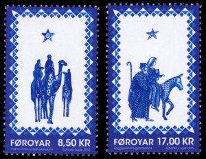 Faroe Islands 2015 Scott #651-652 Mint Never Hinged