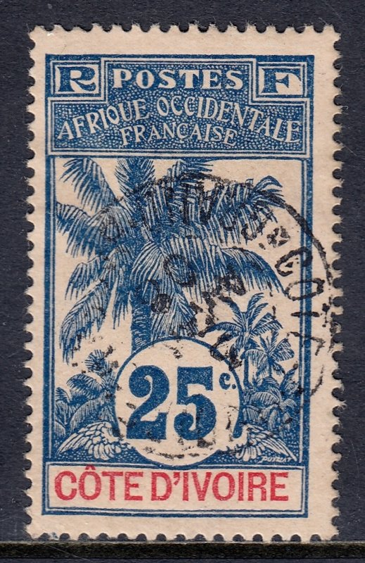 Ivory Coast - Scott #27 - Used/CTO - Hinge crease - SCV $6.00