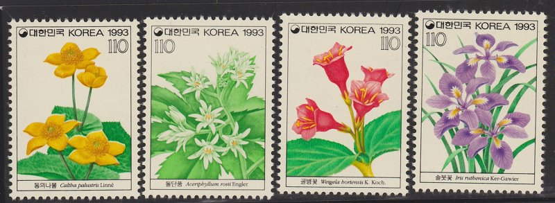 Wild Flowers, 1993, MNH Set of 4, Scott 1751-1754