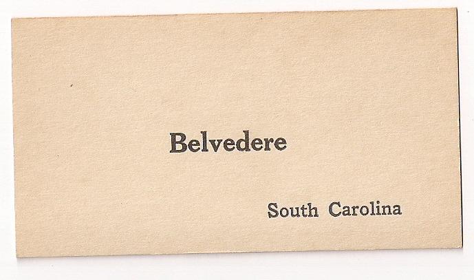 South Carolina RPO flash cards State College & Belvedere 40s