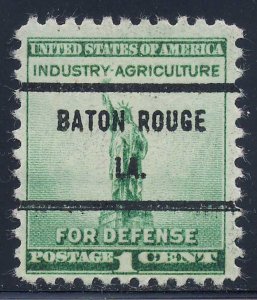 Baton Rouge LA, 899-71 Bureau Precancel, 1¢ National Defense