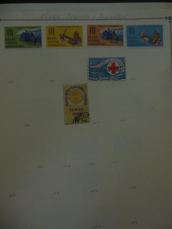 EDW1949SELL : K.U.T. Mint & Used collection, all different on album pages.