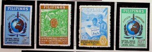 PHILIPPINES Sc 1219-22 NH ISSUE OF 1973 - SCOUTS