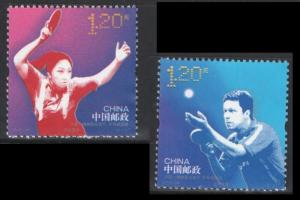 China 2013-24 Table Tennis Jointly Issued by China & Sweden Sport stamp set MNH