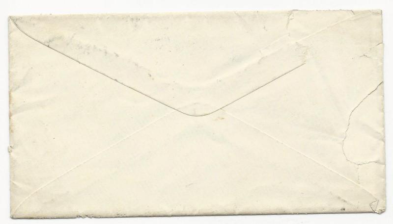 US Local Cover Scott #145L2 Tied by Pen Cancel #158 Tied by Grid PM 1870's