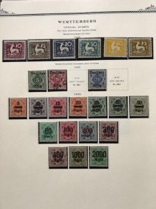 Wurttemberg 10 Scans - In Mounts