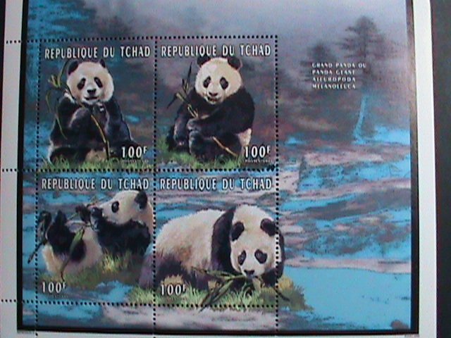 ​CHAD STAMP:1996 SC#674 LOVELY PANDAS  MNH S/S SHEET VERY FINE