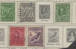 Newfoundland 183 - 184 + 186 + 189 - 190 -  Used.   #02 NEWF183s5