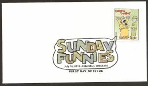 US 4467 Sunday Funnies Beetle Bailey DCP FDC 2010