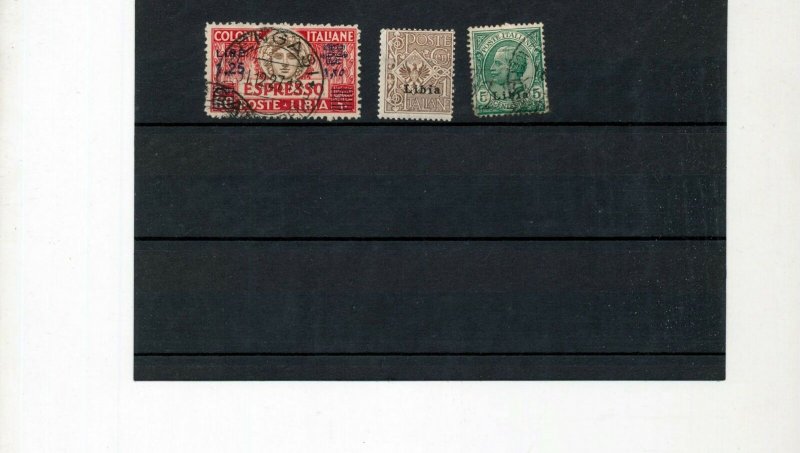 LIBYA 1912/36 M&U On Old Pages Incl.Airs Ovpts(Apx 45)NS 52