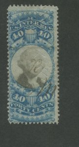 1871 US Documentary Revenue Stamp #R114 Used Fine