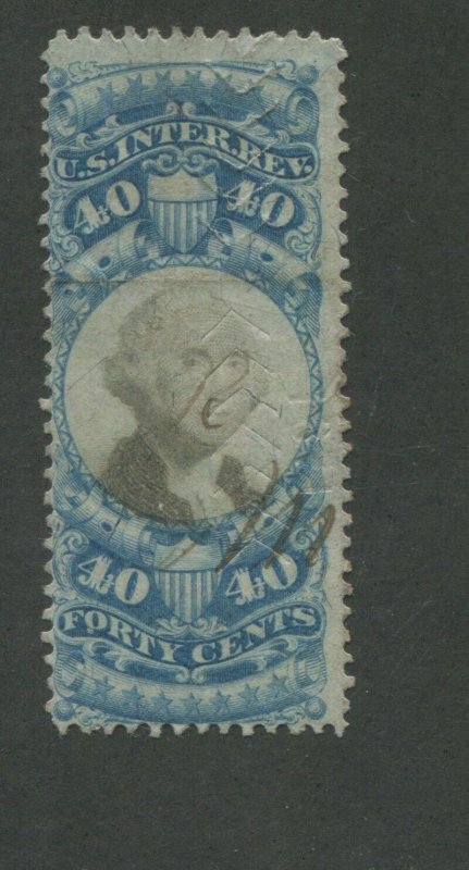 1871 US Documentary Revenue Stamp #R114 Used Fine 