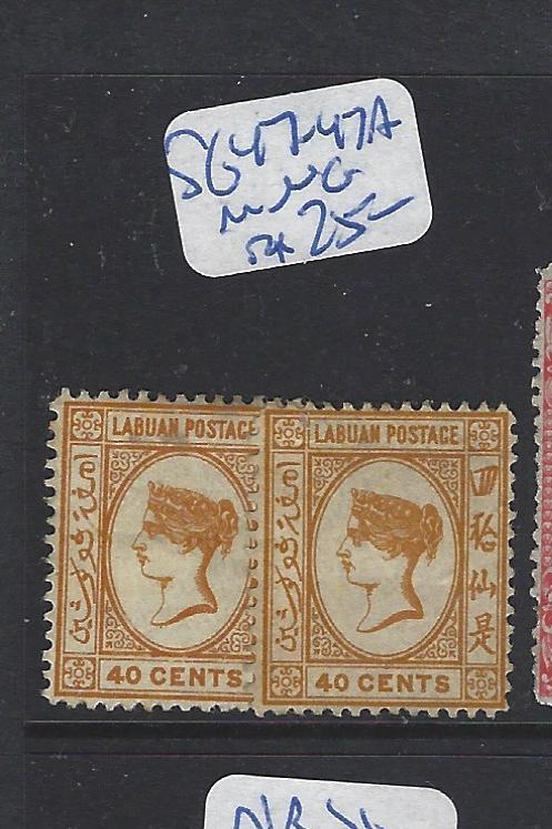 LABUAN (P2309B)  QV CAMEO 40C   SG 47-47A   MNG