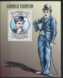 BURUNDI 2013 SHEET bur13102b CHARLES CHAPLIN CINEMA ACTORS