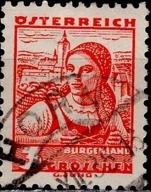 Austria; 1934: Sc. # 355: Used Single Stamp