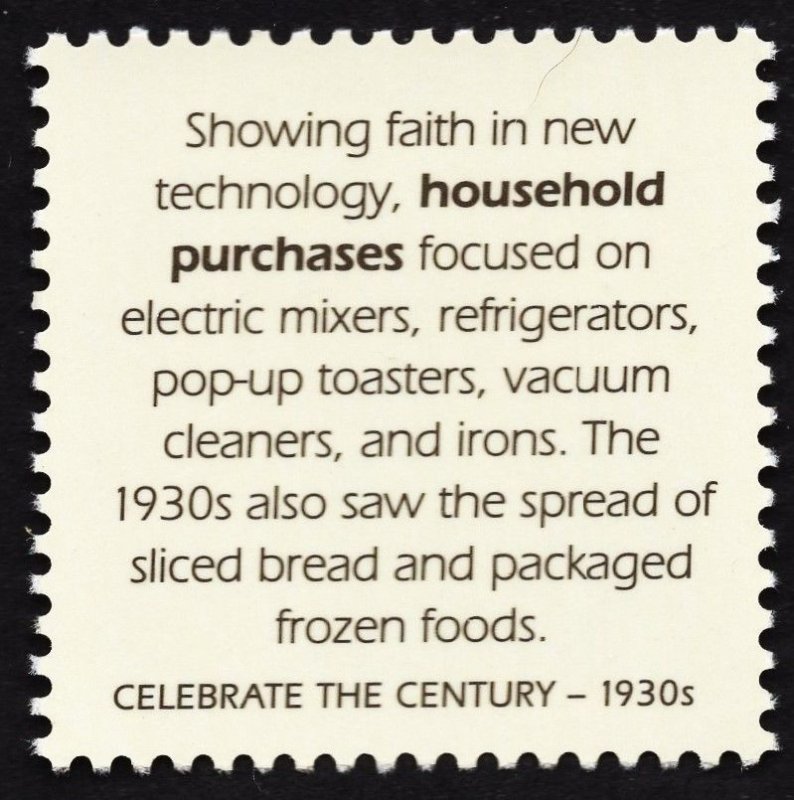 US 3185g MNH VF 32 Cent Household Conveniences Celebrate The Century 1930s