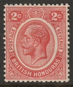 British Honduras 1927 Sc 94 MH* crease