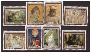 RWANDA 1981 Paintings  complete set MNH